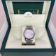ROLEX Date Just ll Silver Violet Numbers  116334