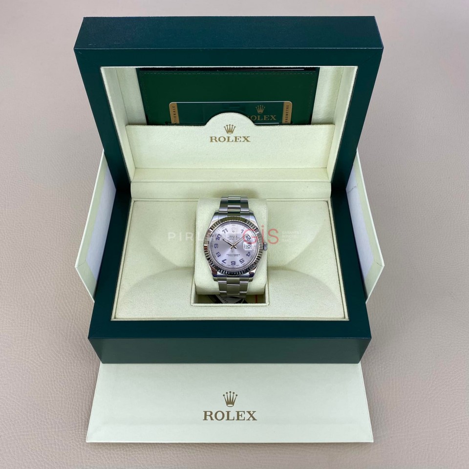 ROLEX Date Just ll Silver Violet Numbers 116334 ROLEX Date Just ll Silver Violet Numbers 116334