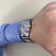 ROLEX Date Just ll Silver Violet Numbers  116334