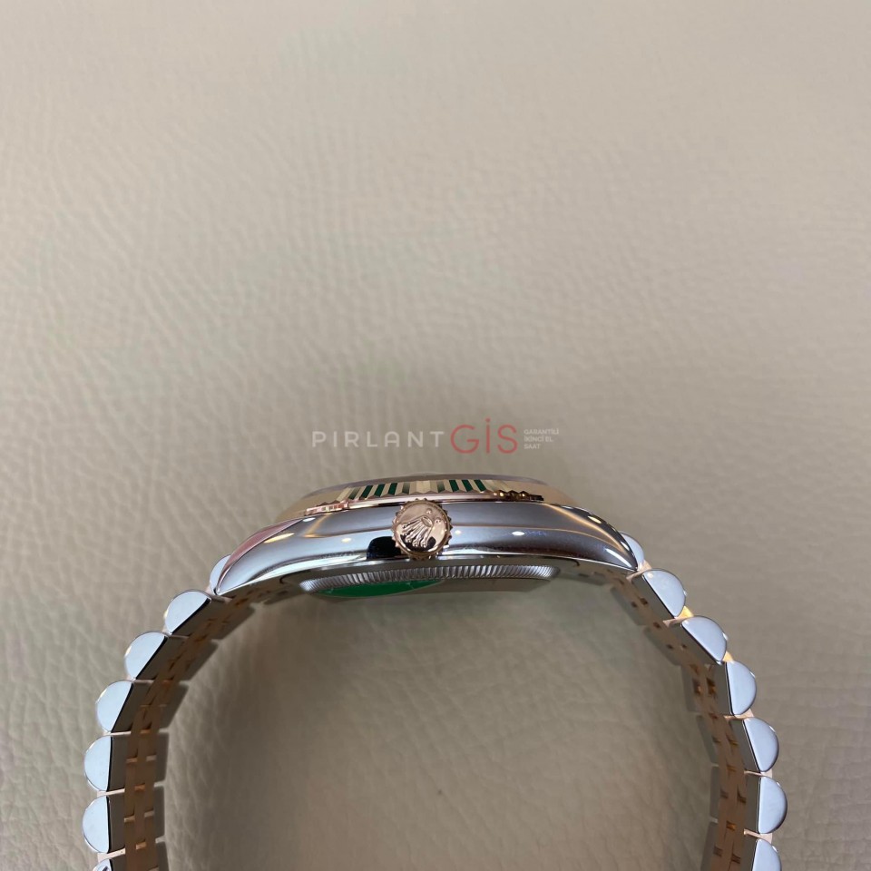 ROLEX Date Just 36 mm 126231 Everrose gold VI & IX Diamond Dial