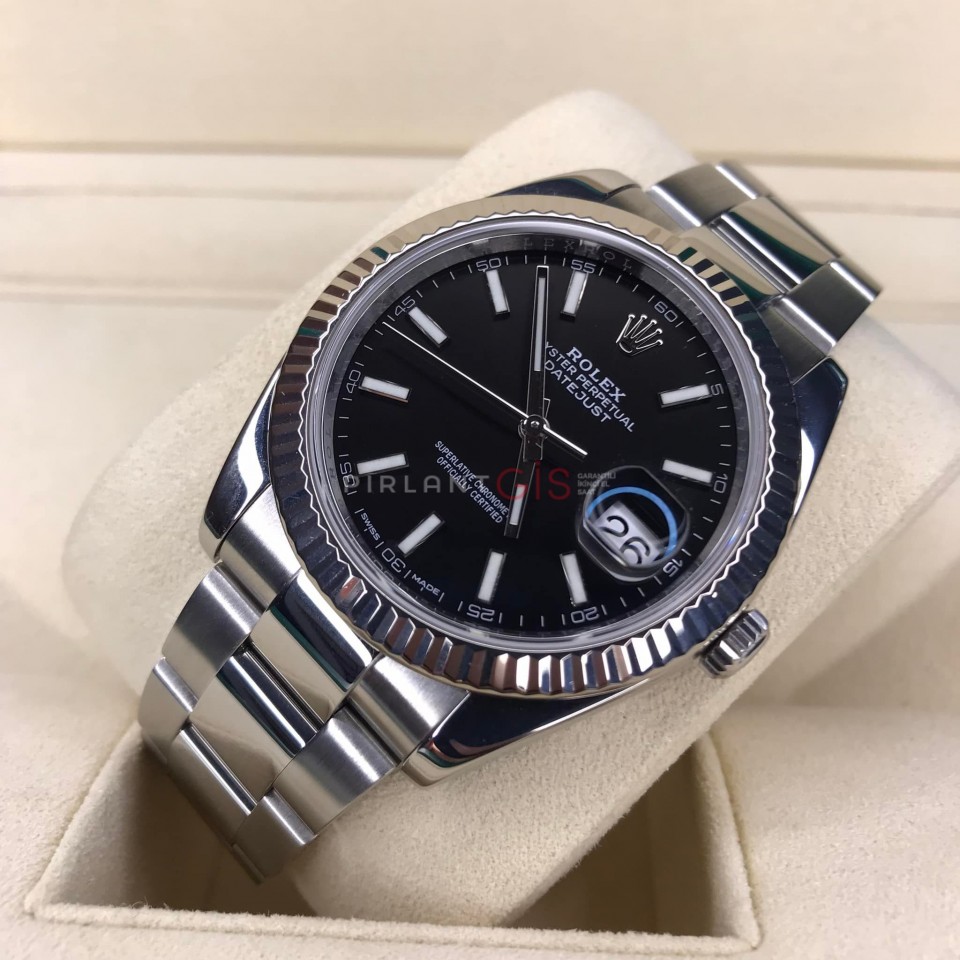 ROLEX Date Just ll Black Dial 126334 Oyster