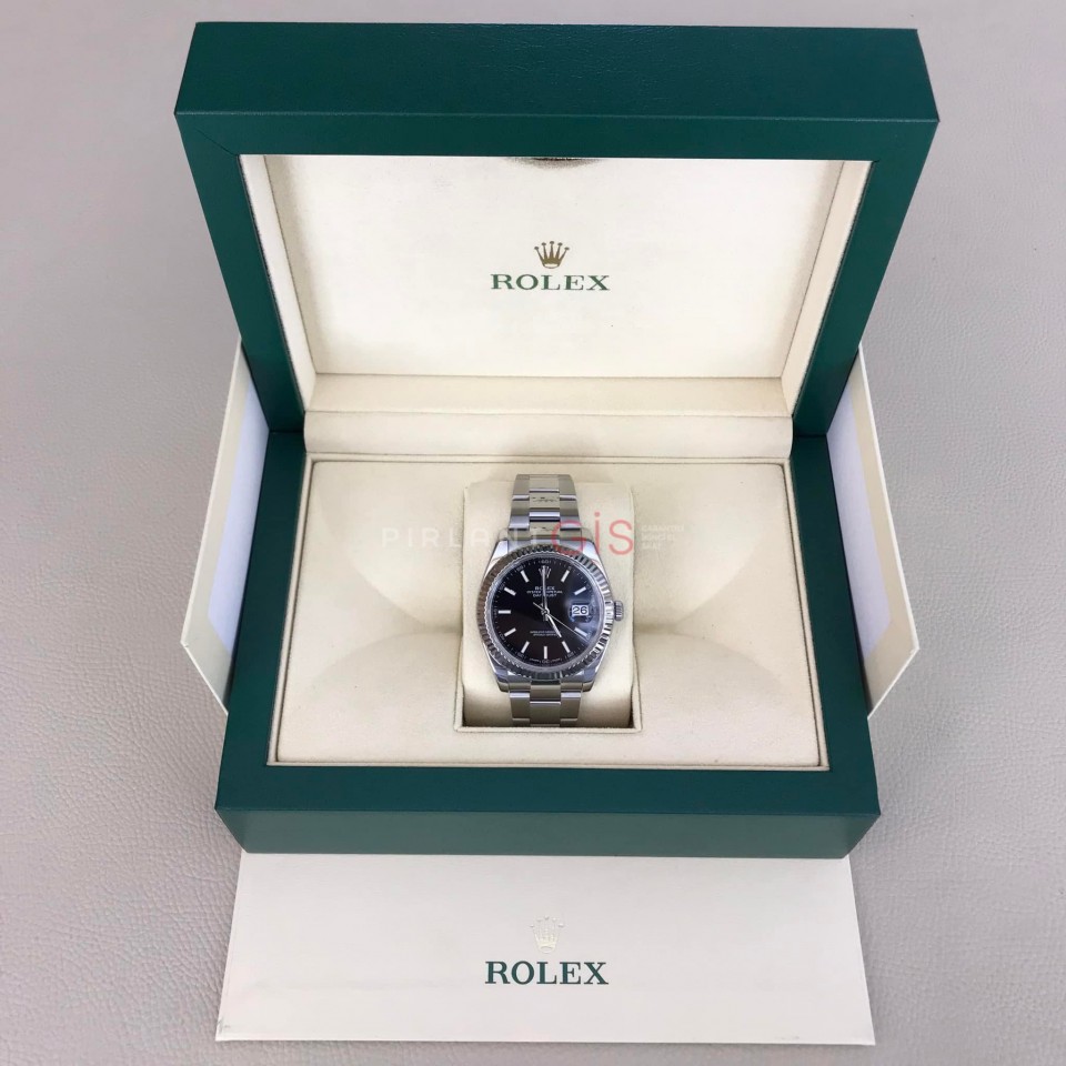 ROLEX Date Just ll Black Dial 126334 Oyster