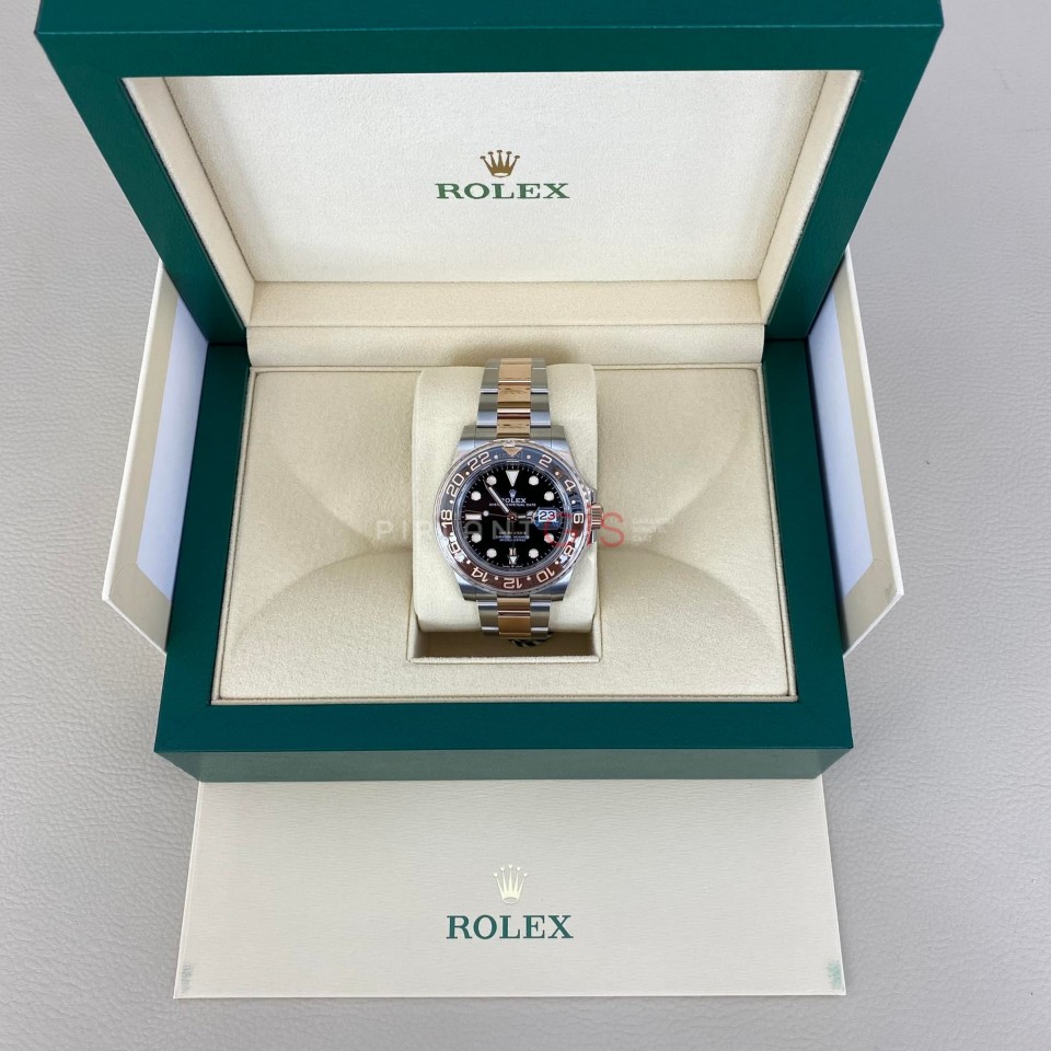 ROLEX GMT-Master ll Steel and Everose Gold 126711 CHNR ( Root Beer )