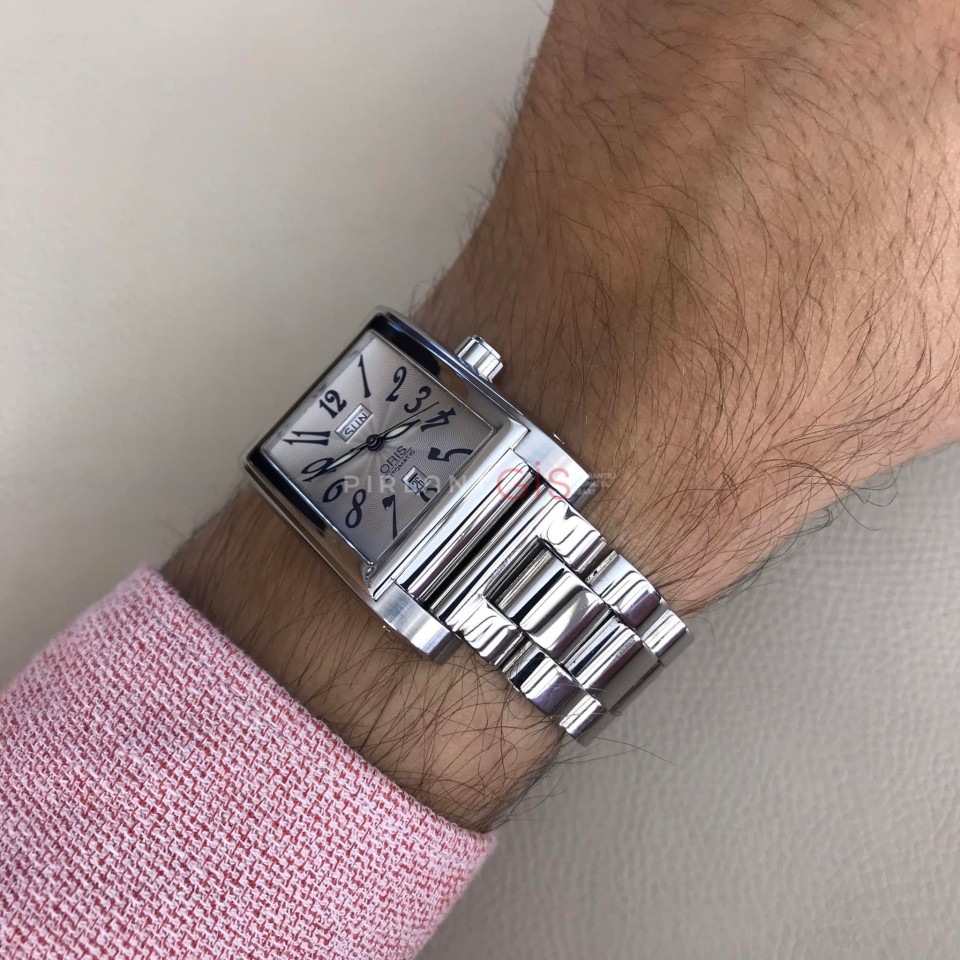 ORIS Culture Rectangular Day Date Automatic 585.7525.40.61M ORIS Culture Rectangular Day Date Automatic 585.7525.40.61M