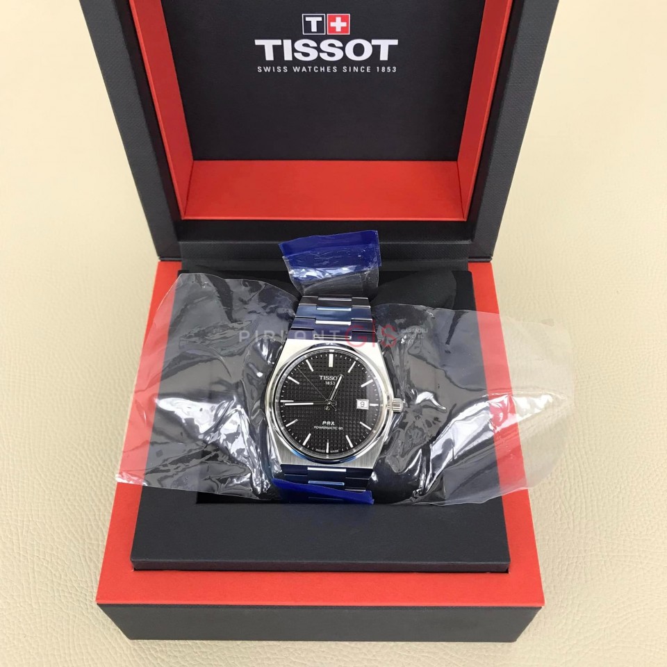 ( Sıfır ) TISSOT T-Classic PRX T137.407.11.051.00 ( Siyah Kadran )