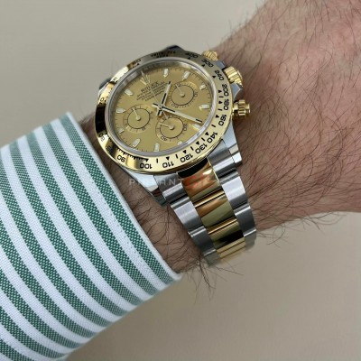 ROLEX Cosmograph Daytona Steel & Yellow Gold 116503 Oyster Champagne Index Dial