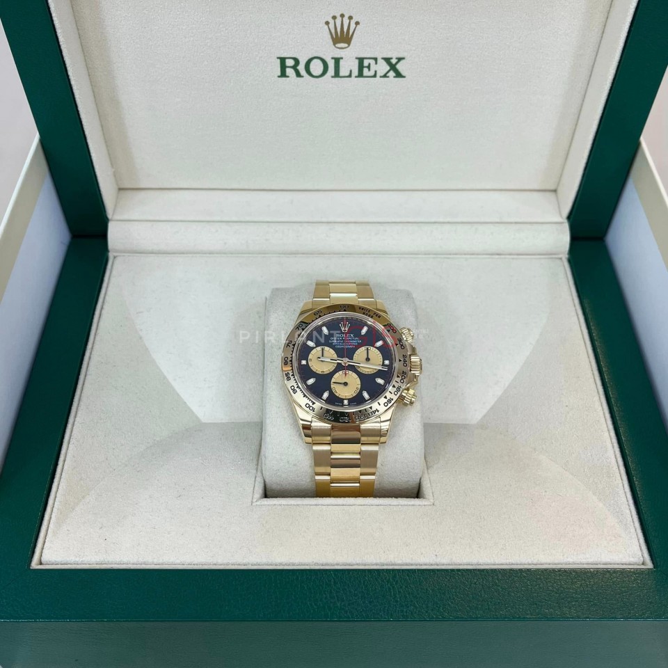 ROLEX Cosmograph Daytona Yellow Gold 116508 Black Champagne Index Oyster