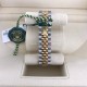 ROLEX Date Just 31 mm Steel & Yellow Gold 278273 jubilee Green Floral Diamond Dial