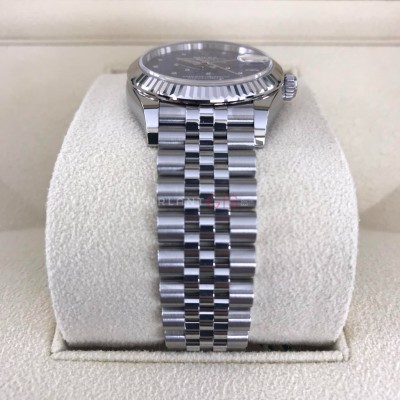 ROLEX Date Just 31 mm Steel 278274 jubilee Blue Floral Diamond Dial
