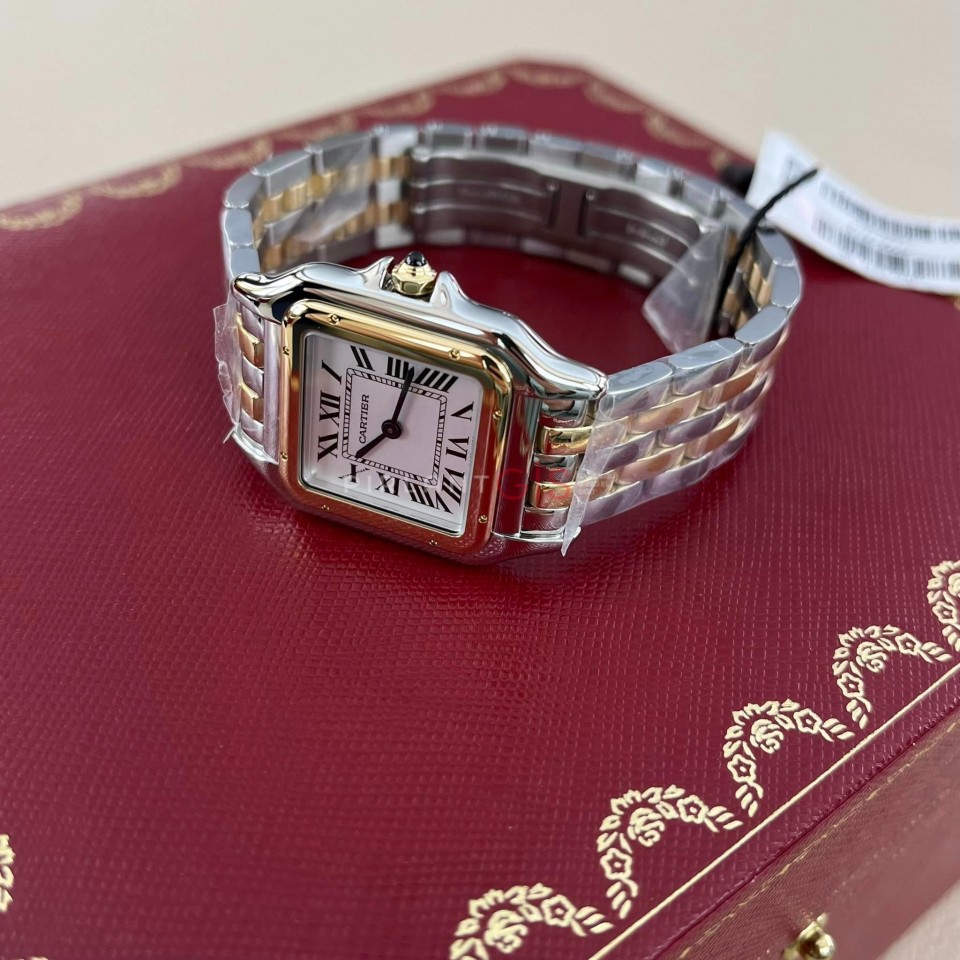 CARTIER Panthere Steel & Yellow Gold Medium Model W2PN0007 CARTIER Panthere Steel & Yellow Gold Medium Model W2PN0007
