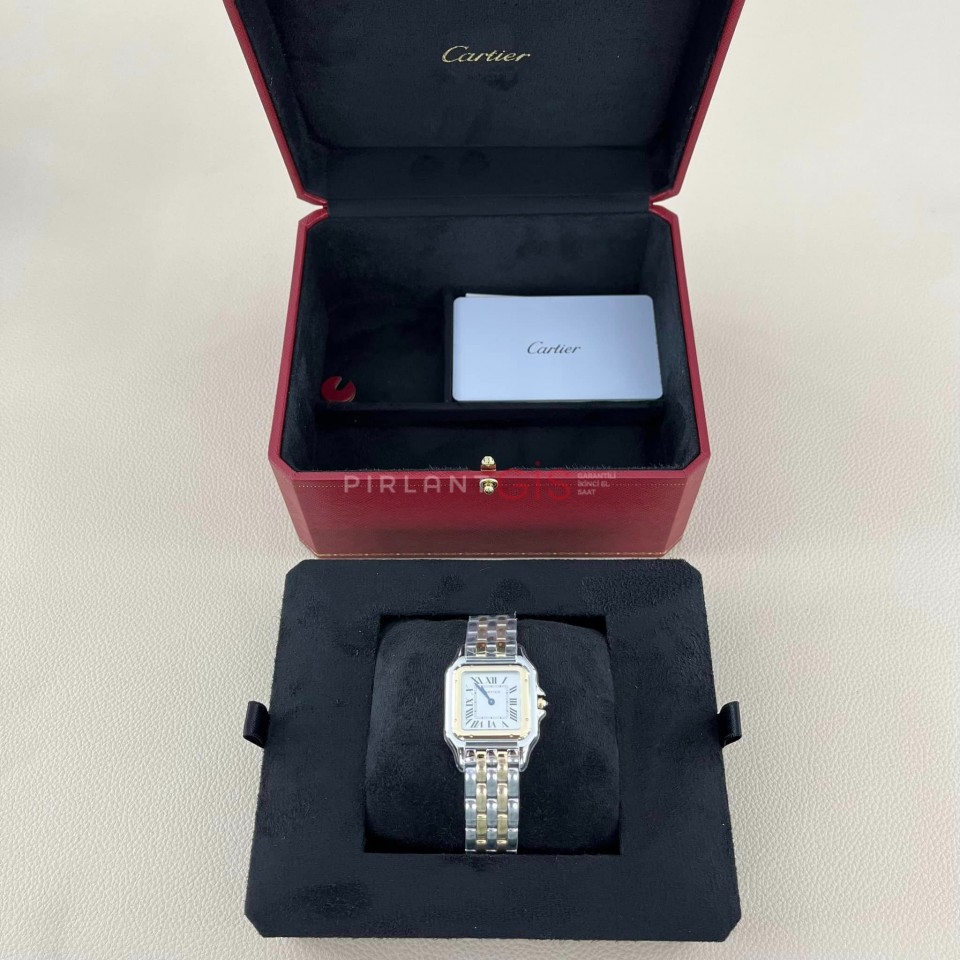 CARTIER Panthere Steel & Yellow Gold Medium Model W2PN0007 CARTIER Panthere Steel & Yellow Gold Medium Model W2PN0007