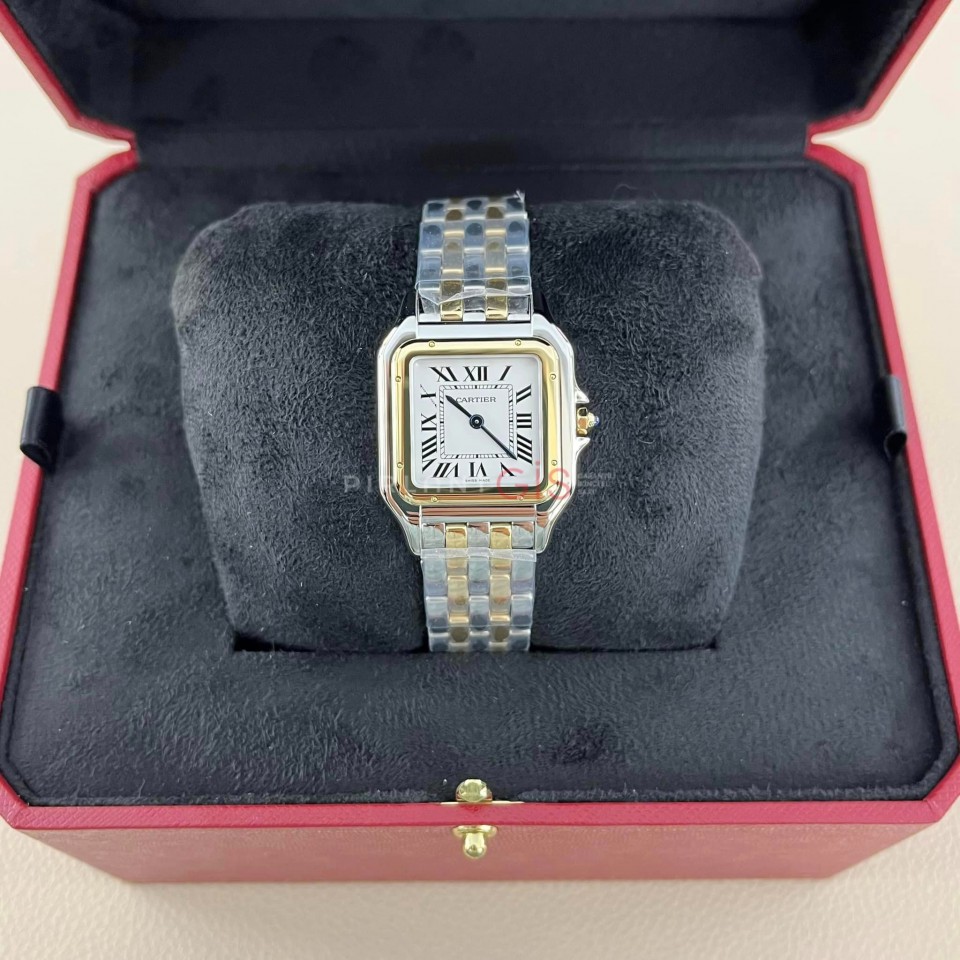 CARTIER Panthere Steel & Yellow Gold Medium Model W2PN0007 CARTIER Panthere Steel & Yellow Gold Medium Model W2PN0007
