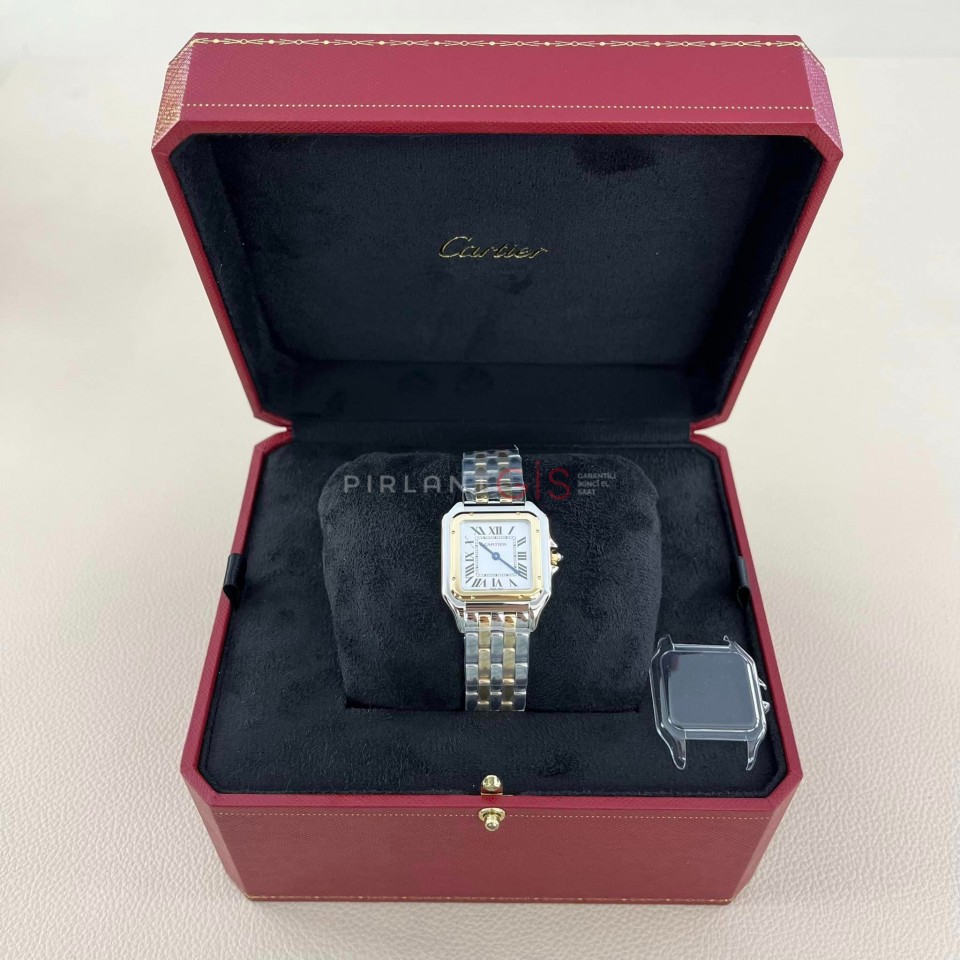 CARTIER Panthere Steel & Yellow Gold Medium Model W2PN0007 CARTIER Panthere Steel & Yellow Gold Medium Model W2PN0007