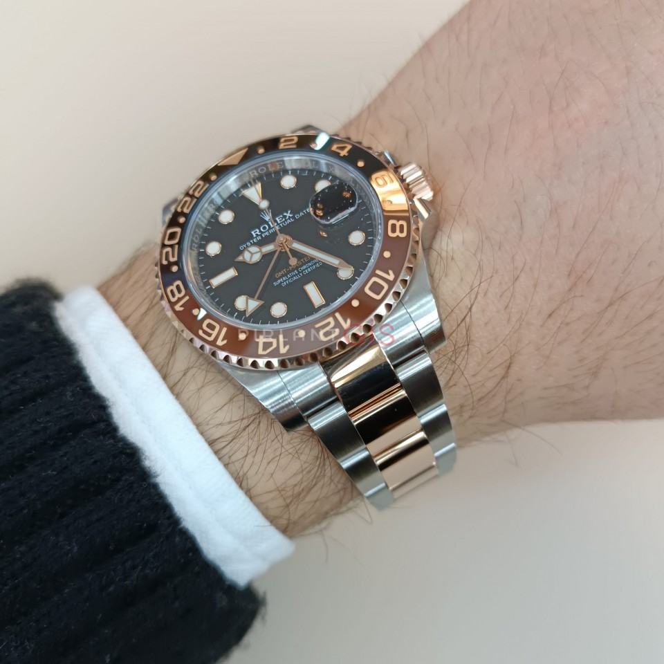 ROLEX GMT-Master ll Steel & Everose Gold 126711CHNR ( Root Beer )