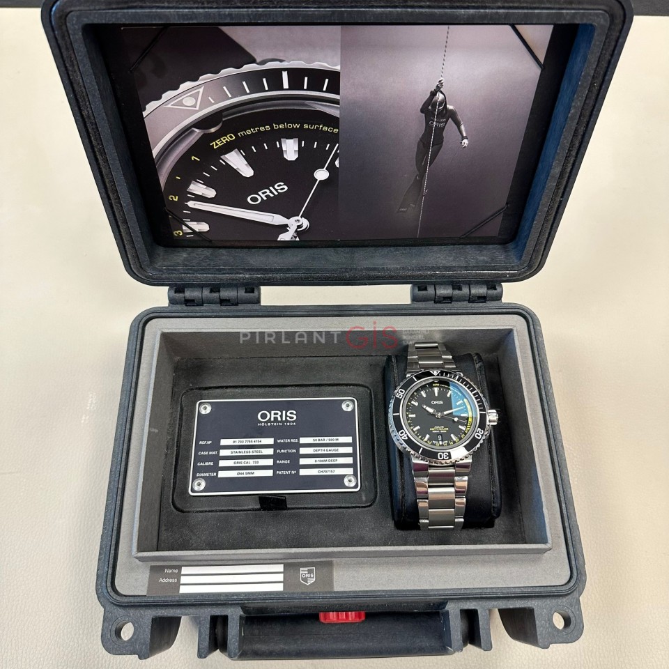 ORIS Aquis Deep Guage 01 733 7755 4154-Set MB ORIS Aquis Deep Guage 01 733 7755 4154-Set MB