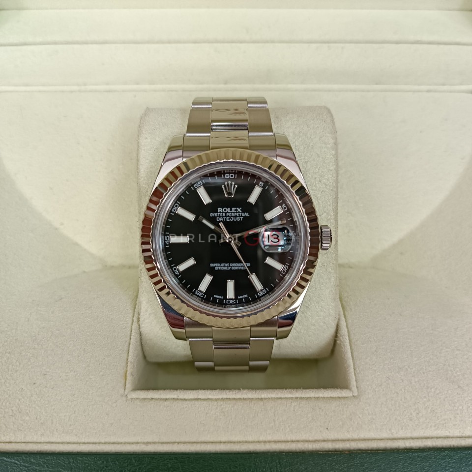 ROLEX Date Just ll 41 mm 116334 Black Dial ROLEX Date Just ll 41 mm 116334 Black Dial