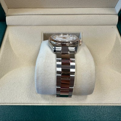 ROLEX Date just 31 mm Rose gold & çelik 178271 Oyster bilezik