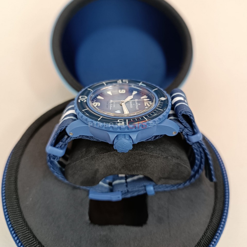 SIFIR ) BLANCPAIN X SWATCH Bioceramic Scuba Fifty Fathoms Atlantic Ocean SIFIR ) BLANCPAIN X SWATCH Bioceramic Scuba Fifty Fathoms Atlantic Ocean