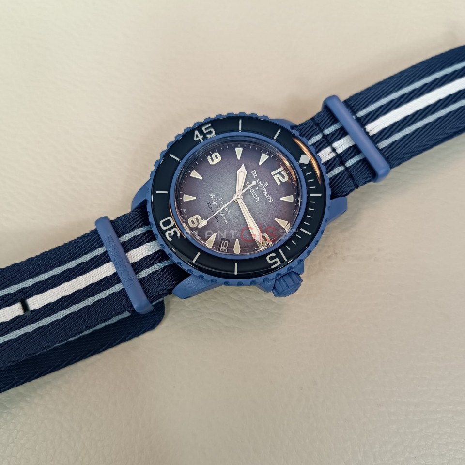 SIFIR ) BLANCPAIN X SWATCH Bioceramic Scuba Fifty Fathoms Atlantic Ocean SIFIR ) BLANCPAIN X SWATCH Bioceramic Scuba Fifty Fathoms Atlantic Ocean