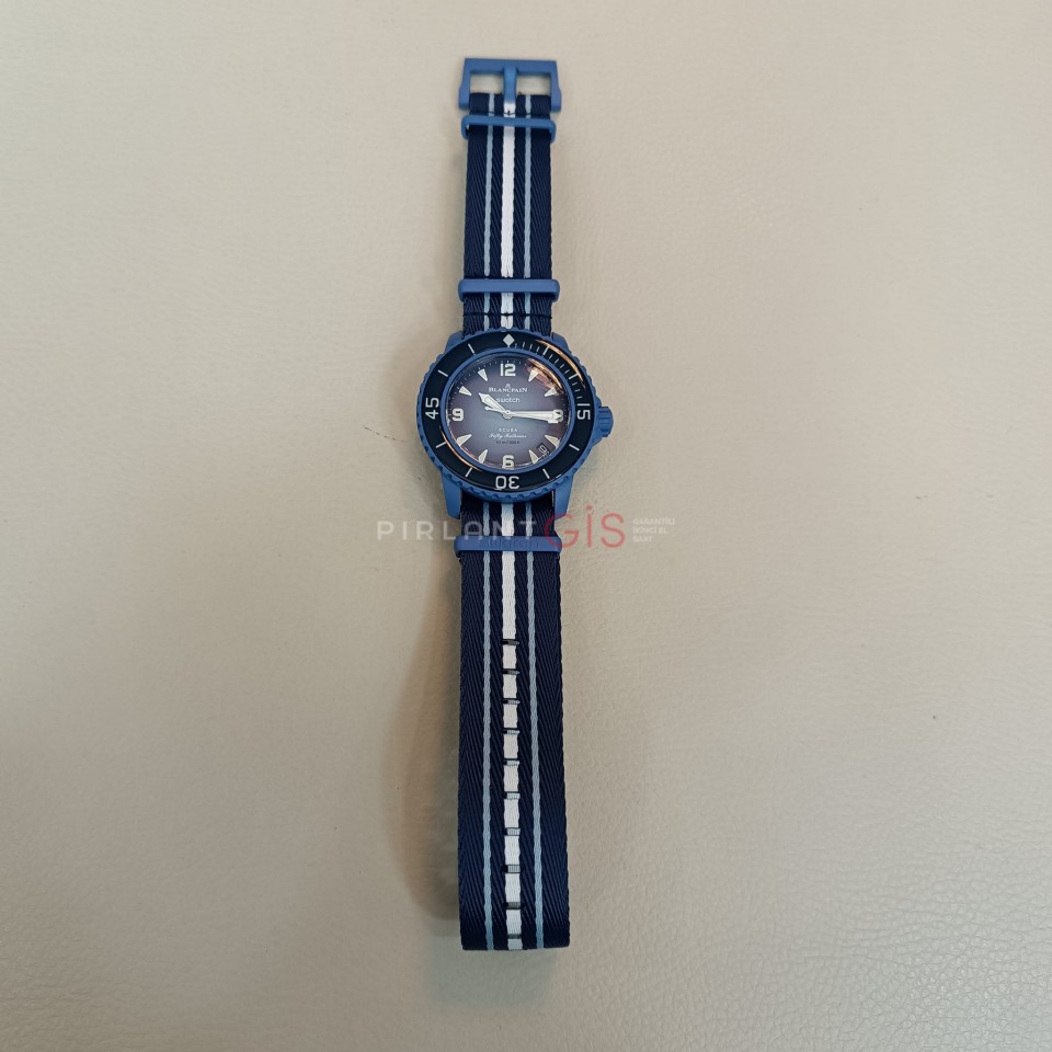 SIFIR ) BLANCPAIN X SWATCH Bioceramic Scuba Fifty Fathoms Atlantic Ocean SIFIR ) BLANCPAIN X SWATCH Bioceramic Scuba Fifty Fathoms Atlantic Ocean