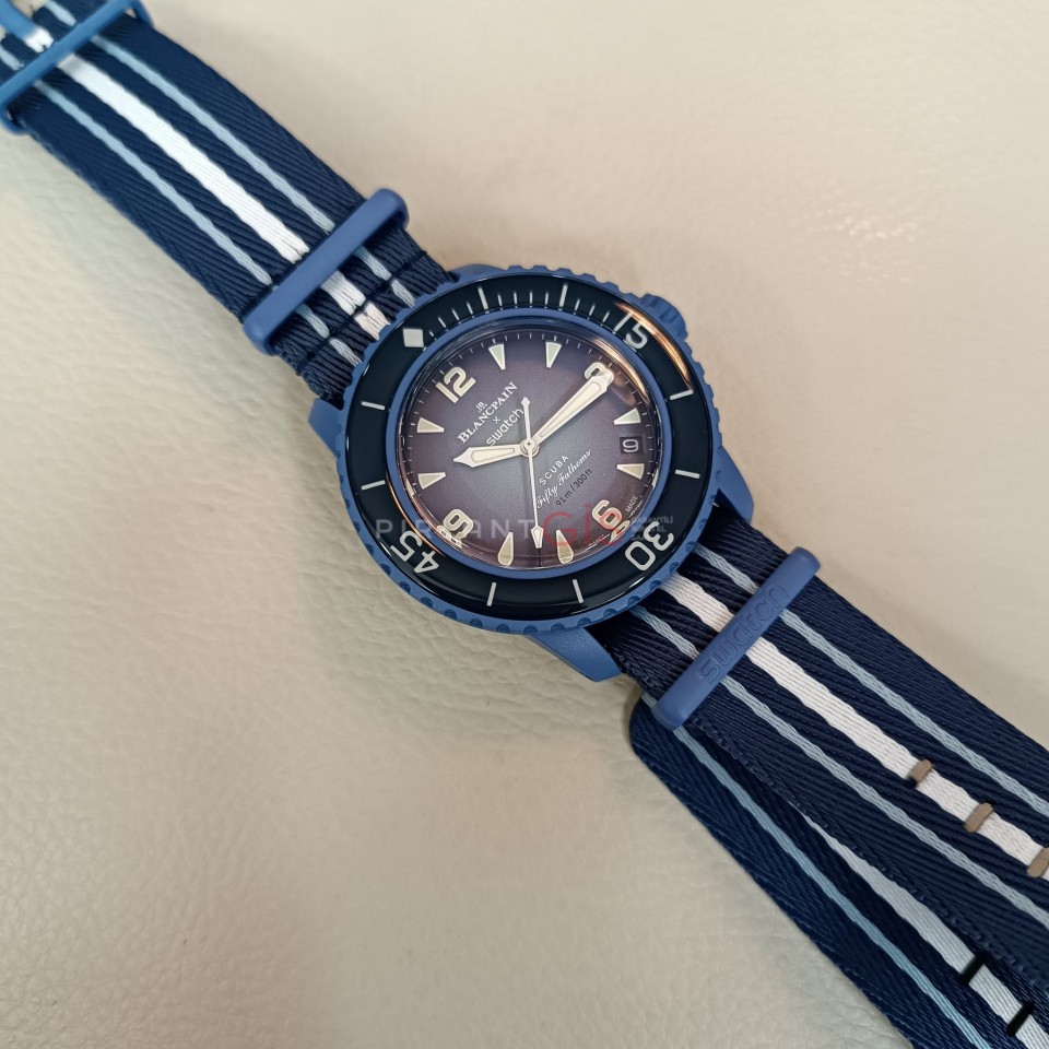 SIFIR ) BLANCPAIN X SWATCH Bioceramic Scuba Fifty Fathoms Atlantic Ocean SIFIR ) BLANCPAIN X SWATCH Bioceramic Scuba Fifty Fathoms Atlantic Ocean