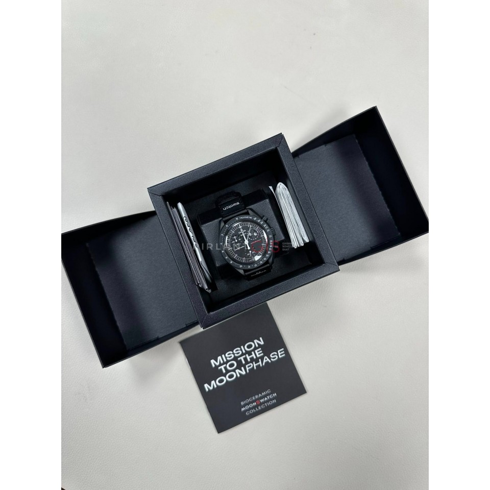 ( SIFIR ) SWATCH Moonswatch Mission to Moon Black SO33B700 ( SIFIR ) SWATCH Moonswatch Mission to Moon Black SO33B700