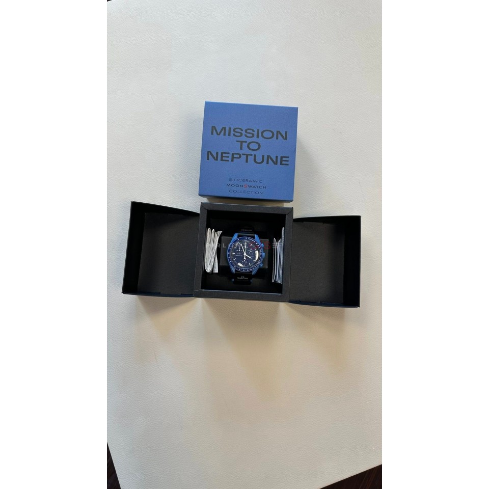 ( Sıfır ) SWATCH MoonSwatch Mission To The Neptune SO33N100 ( Sıfır ) SWATCH MoonSwatch Mission To The Neptune SO33N100