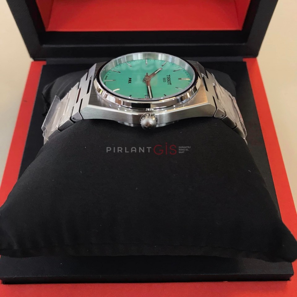 ( Sıfır ) TISSOT PRX Quartz T137.410.11.091.01 ( Açık yeşil / Türkuaz Kadran ) ( Sıfır ) TISSOT PRX Quartz T137.410.11.091.01 ( Açık yeşil / Türkuaz Kadran )