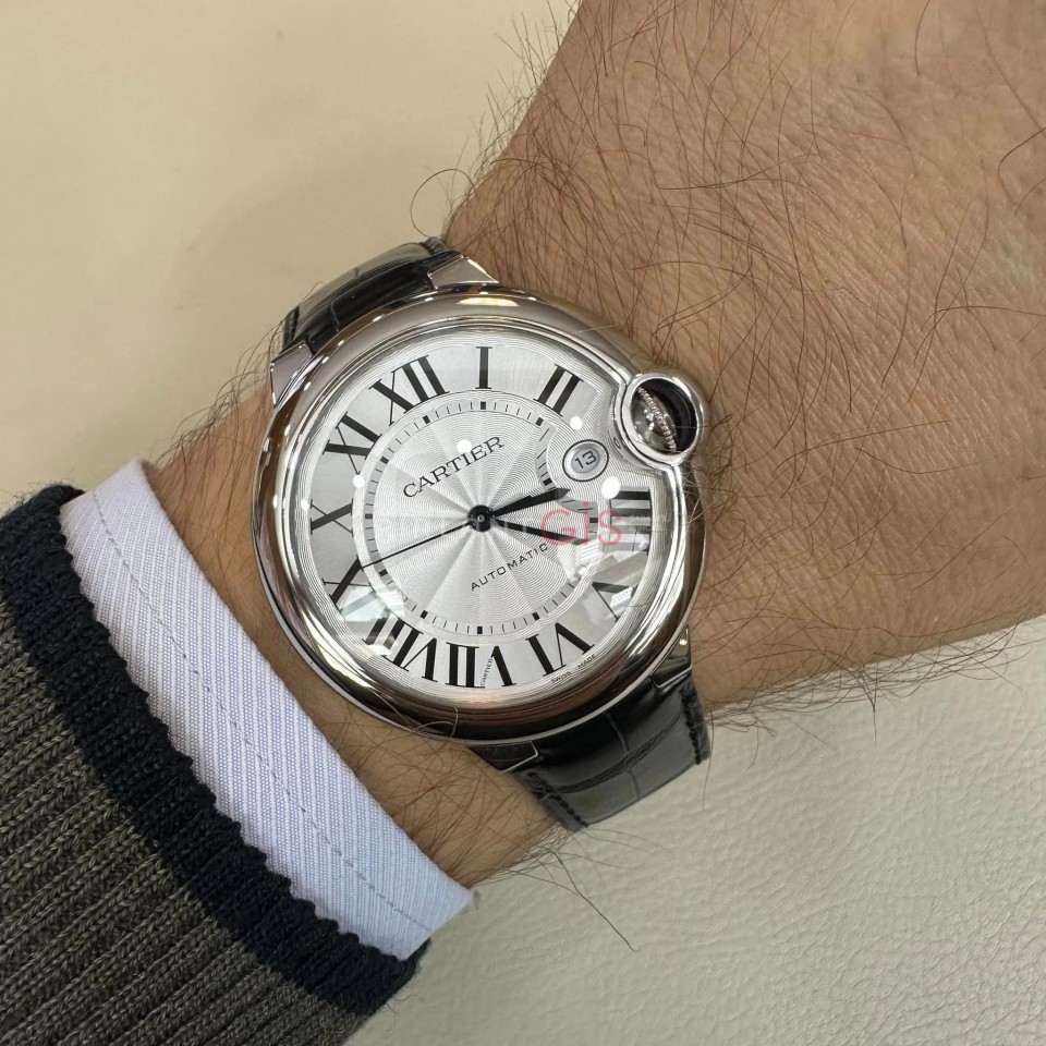 Cartier Ballon Bleu WSBB0039 Steel And Leather Strap 40 mm Cartier Ballon Bleu WSBB0039 Steel And Leather Strap 40 mm
