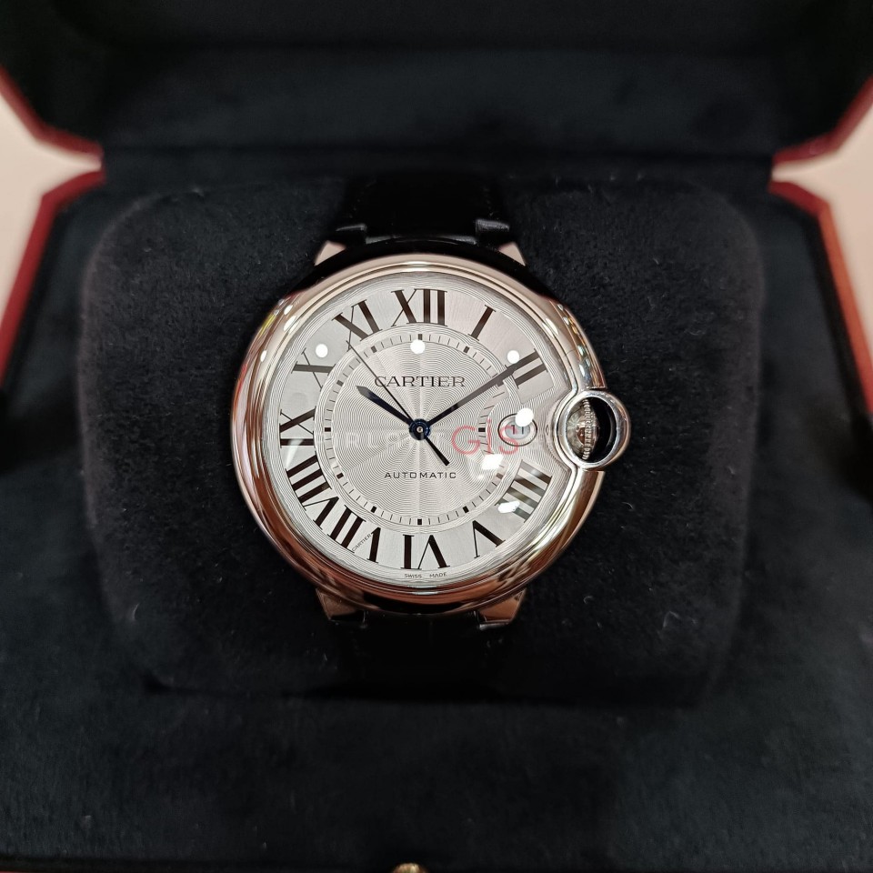 Cartier Ballon Bleu WSBB0039 Steel And Leather Strap 40 mm Cartier Ballon Bleu WSBB0039 Steel And Leather Strap 40 mm