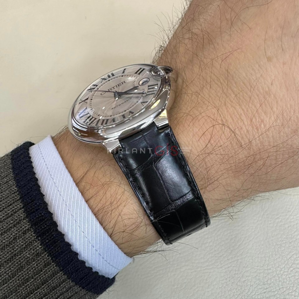 Cartier Ballon Bleu WSBB0039 Steel And Leather Strap 40 mm Cartier Ballon Bleu WSBB0039 Steel And Leather Strap 40 mm