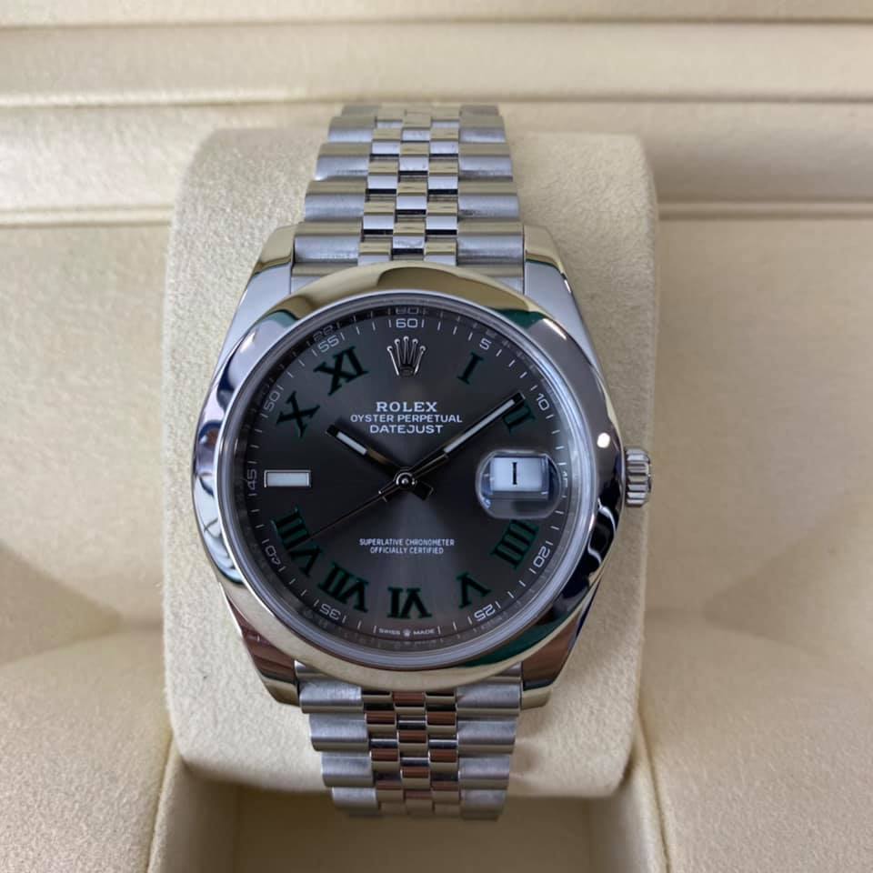 ROLEX Date Just ll Wimbledon Dial 126300 Jubilee