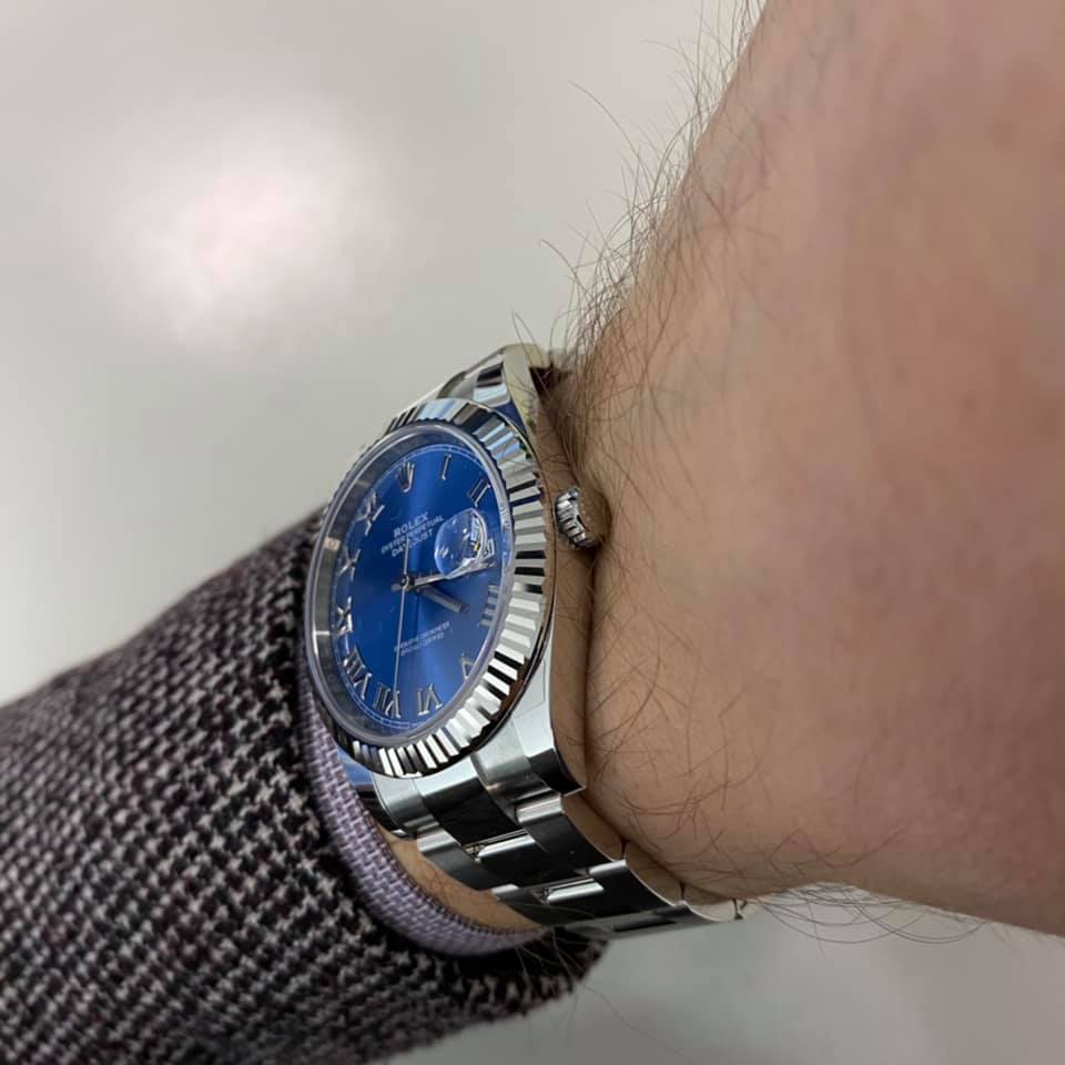 rolex azzurro blue dial