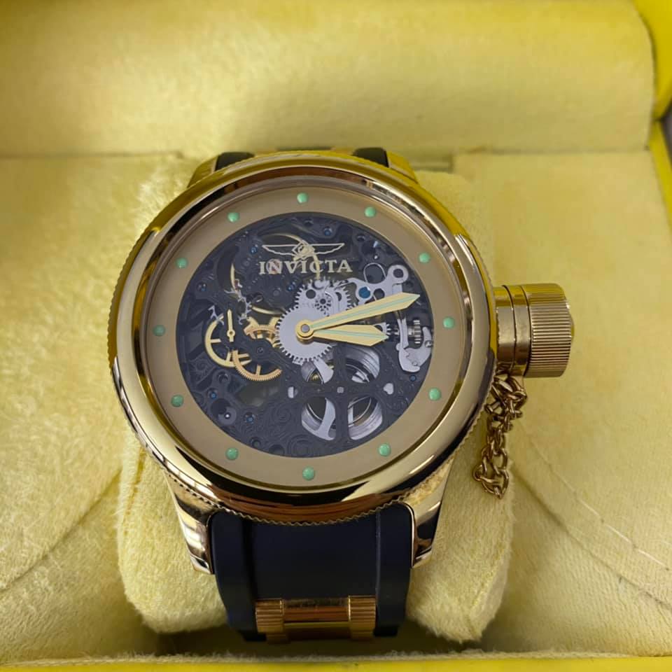 INVICTA Russian Diver Skeleton Hand Wound 180117 INVICTA Russian Diver Skeleton Hand Wound 180117