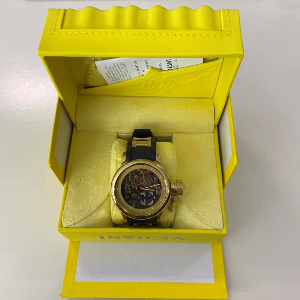 INVICTA Russian Diver Skeleton Hand Wound 180117 INVICTA Russian Diver Skeleton Hand Wound 180117