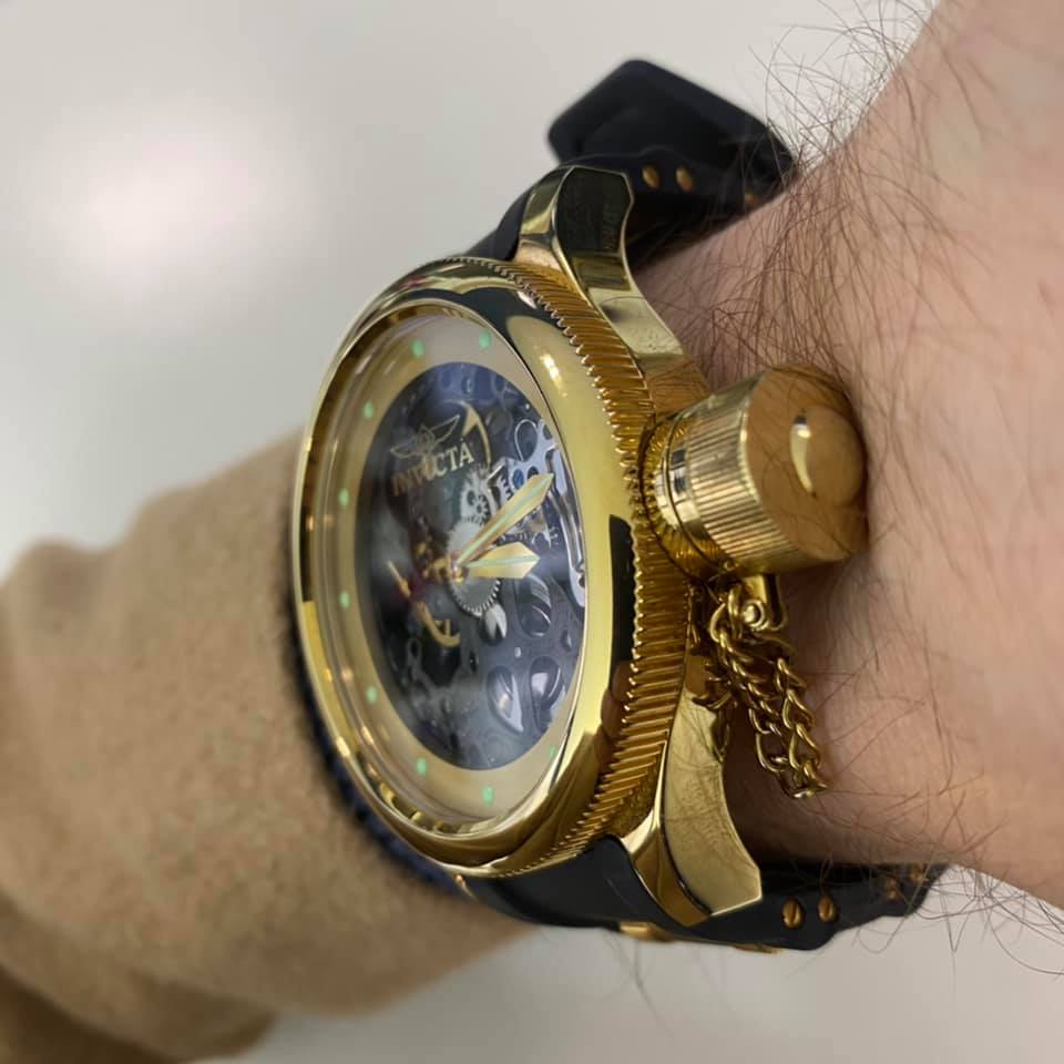 INVICTA Russian Diver Skeleton Hand Wound 180117 INVICTA Russian Diver Skeleton Hand Wound 180117