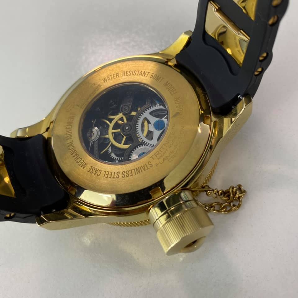INVICTA Russian Diver Skeleton Hand Wound 180117 INVICTA Russian Diver Skeleton Hand Wound 180117