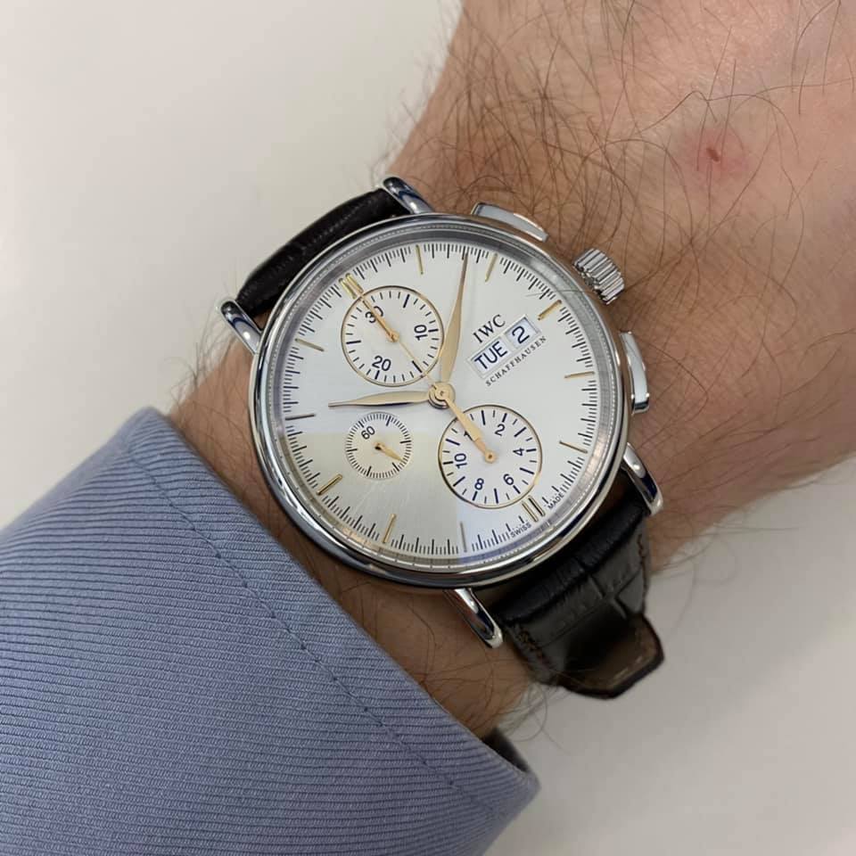 iwc portofino chronograph iw378302 erkek kol saati