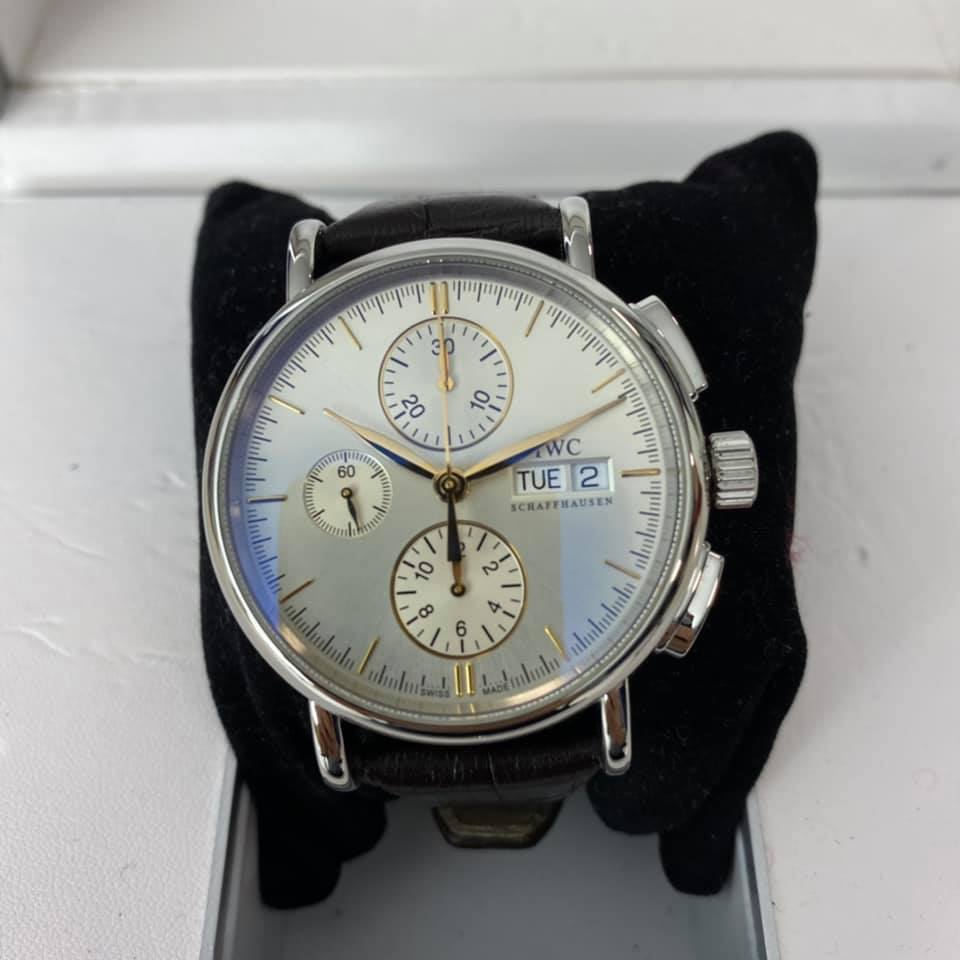iwc portofino chronograph iw378302 erkek kol saati